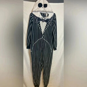 The Nightmare Before Christmas Jack Skellington One Piece Pajamas Med Black